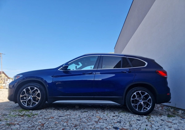 BMW X1 cena 124107 przebieg: 77123, rok produkcji 2020 z Jedlicze małe 277